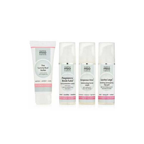 Mama Mio Pregnancy Essentials Kit 4 pc Cream Tummy Legs Boobs Grow - Picture 4 of 4